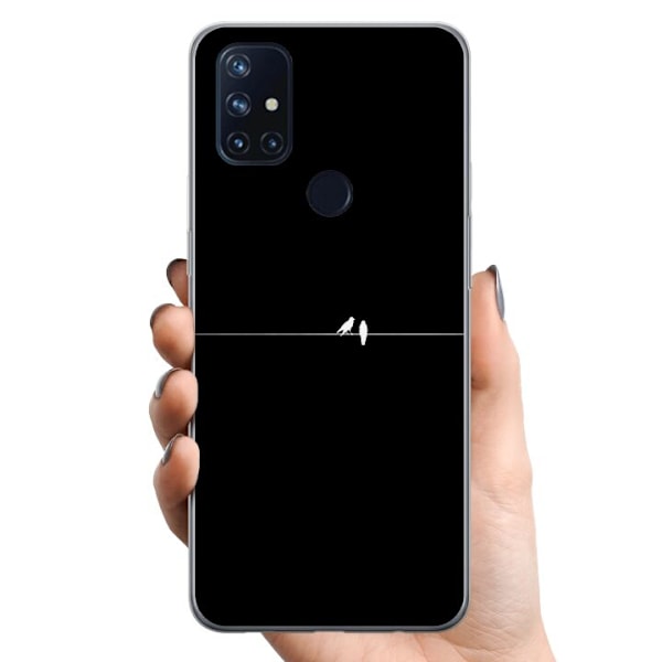 OnePlus Nord N10 5G TPU Matkapuhelimen kuori Minimalistiset linnut musta