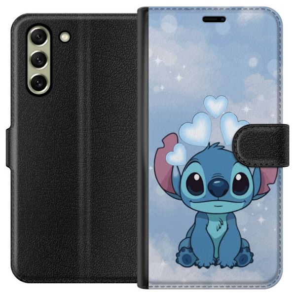 Samsung Galaxy S21 FE 5G Tegnebogsetui Stitch Hoppende Glæde - Sjovt Design til Gave