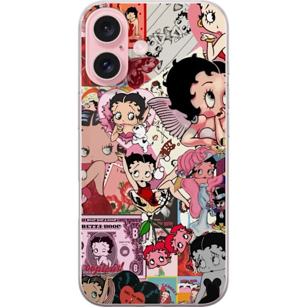 Apple iPhone 16 Gennemsigtig cover Betty Boop