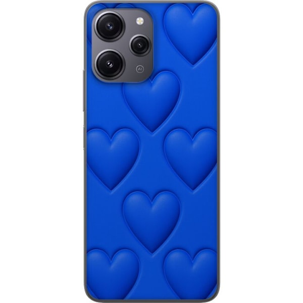 Xiaomi Redmi 12 Läpinäkyvä kuori Siniset Sydämet