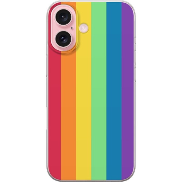 Apple iPhone 16 Gennemsigtig cover Pride