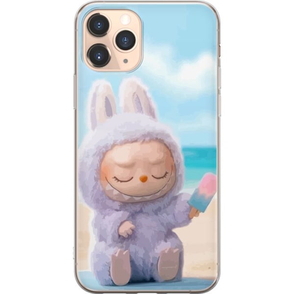 Apple iPhone 11 Pro Läpinäkyvä kuori Labubu Vaaleanpunainen