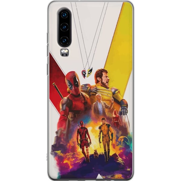 Huawei P30 Gjennomsiktig deksel Wolverine Deadpool