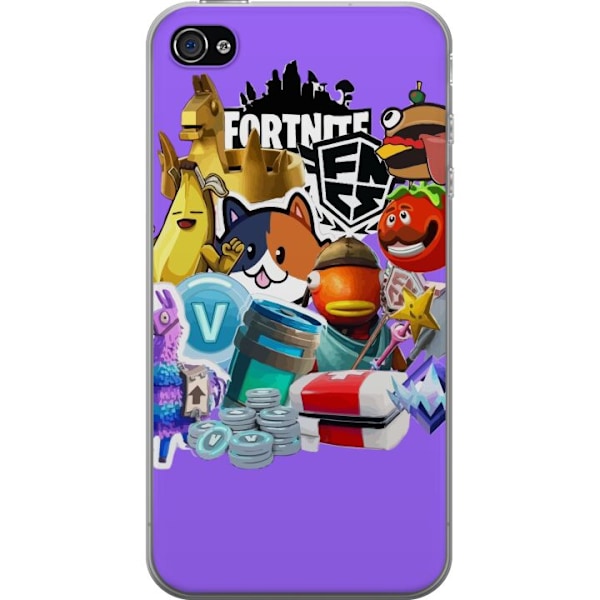 Apple iPhone 4s Gennemsigtig cover Fortnite