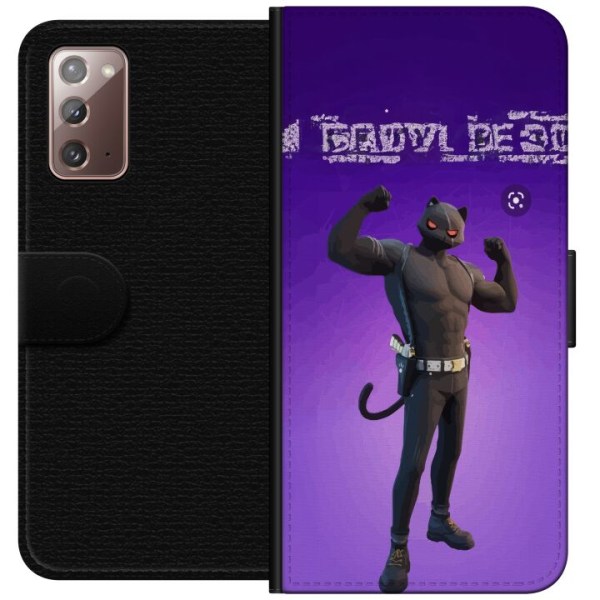 Samsung Galaxy Note20 Tegnebogsetui Fortnite - Meowscles