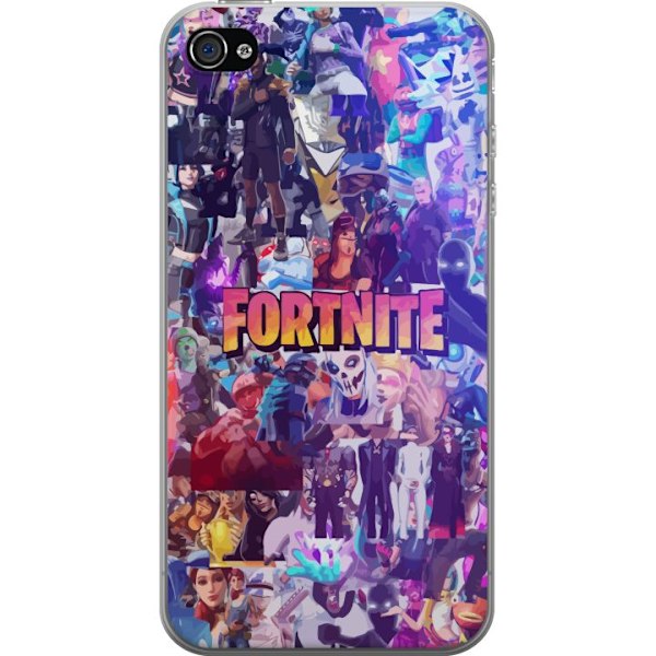 Apple iPhone 4 Gennemsigtig cover Fortnite