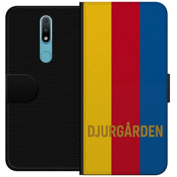 Nokia 2.4 Plånboksfodral Djurgården – fotboll