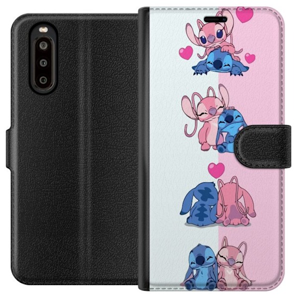 Sony Xperia 10 II Tegnebogsetui Lilo & Stitch