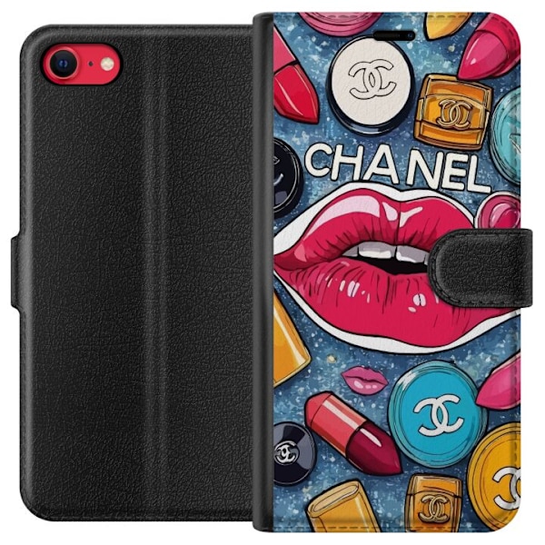 Apple iPhone 16e Lommeboketui Chanel Lips