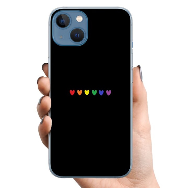 Apple iPhone 13 TPU Mobildeksel Stolt Hjerter