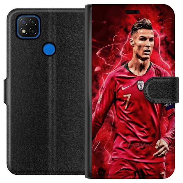 Xiaomi Redmi 9C Lompakkokotelo Ronaldon Taidot - CR7 Suunnitte