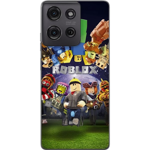 Motorola Moto G75 Gennemsigtig cover Roblox Verden - Gaming Ev
