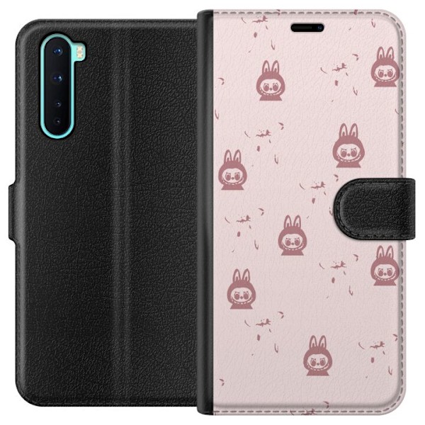 OnePlus Nord Lommeboketui Labubu Neon Pop - Neonfarget pop art