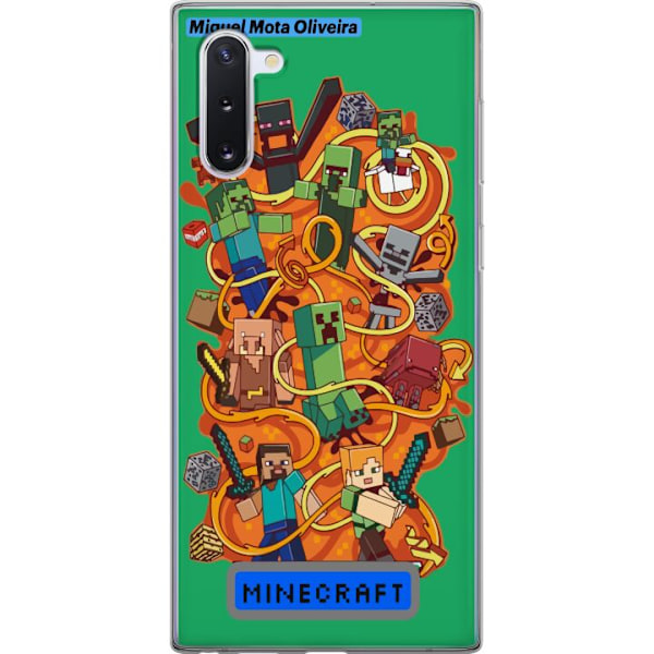 Samsung Galaxy Note10 Läpinäkyvä kuori Minecraft