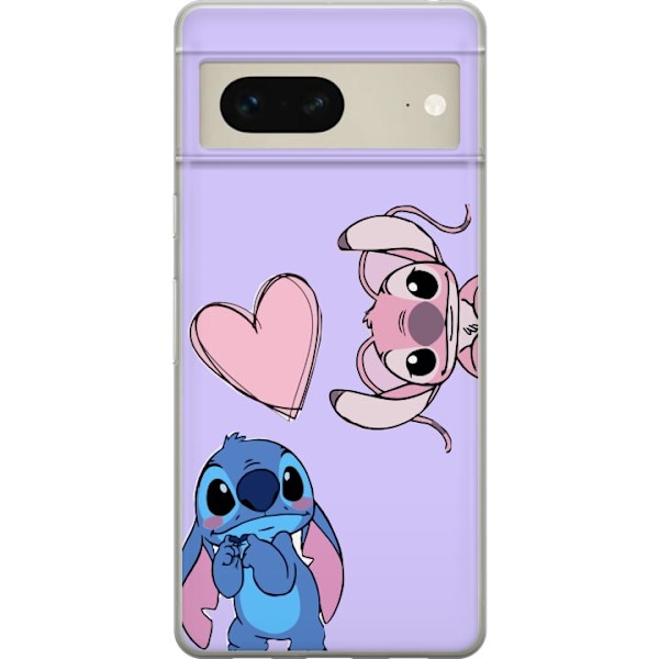 Google Pixel 7 Läpinäkyvä kuori Stitch Mode