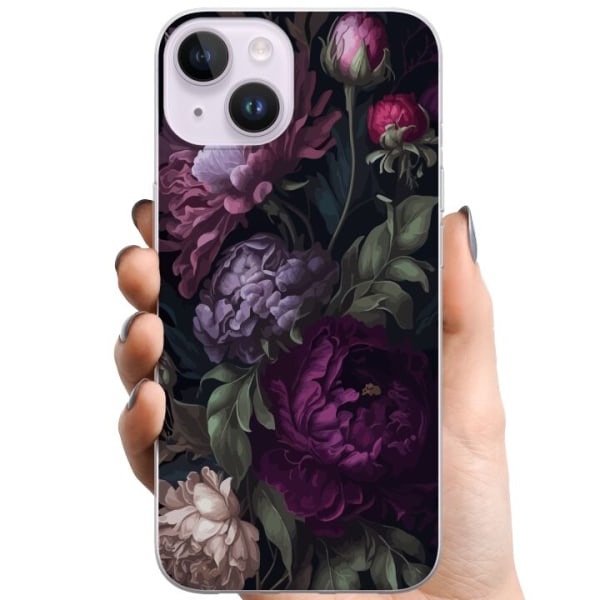 Apple iPhone 15 TPU Mobilskal Blommor