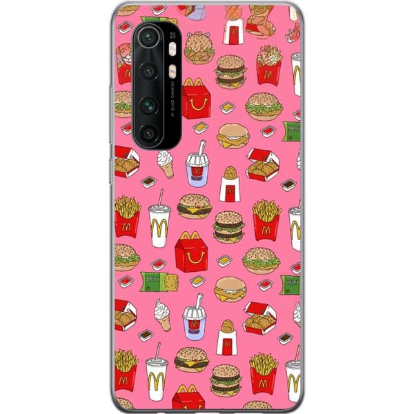 Kompatibelt Mobildeksel til Xiaomi Mi Note 10 Lite Fastfood rosa