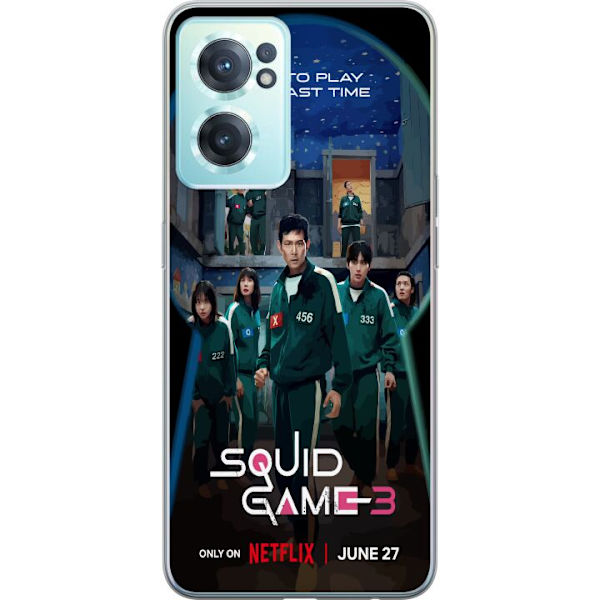 OnePlus Nord CE 2 5G Läpinäkyvä kuori Squid Game Kausi 3 TV-sarjan hahmot Suositut TV-sarja Motiivit Ikoni Jännitys Draama Aasialainen suunnittelu
