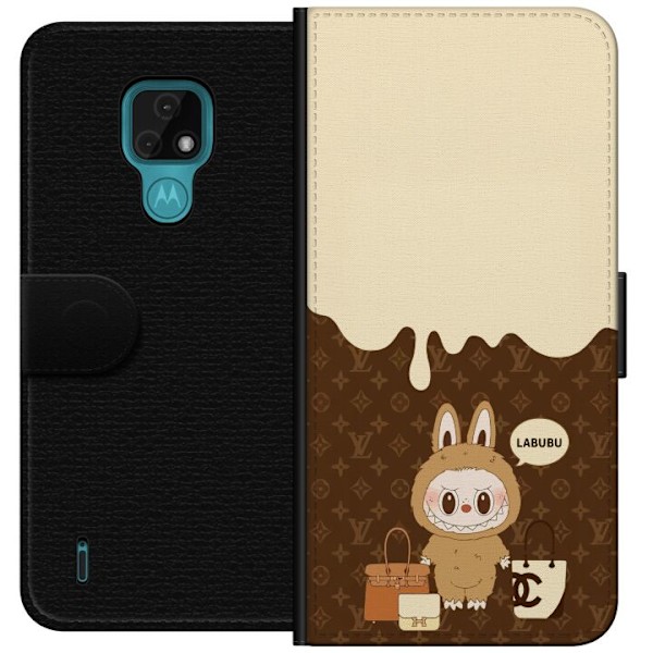 Motorola Moto E7 Plånboksfodral Labubu Blue Chill – Blå to
