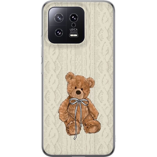 Xiaomi 13 Gennemsigtig cover Lille Teddy – klassisk teddy i enkel design