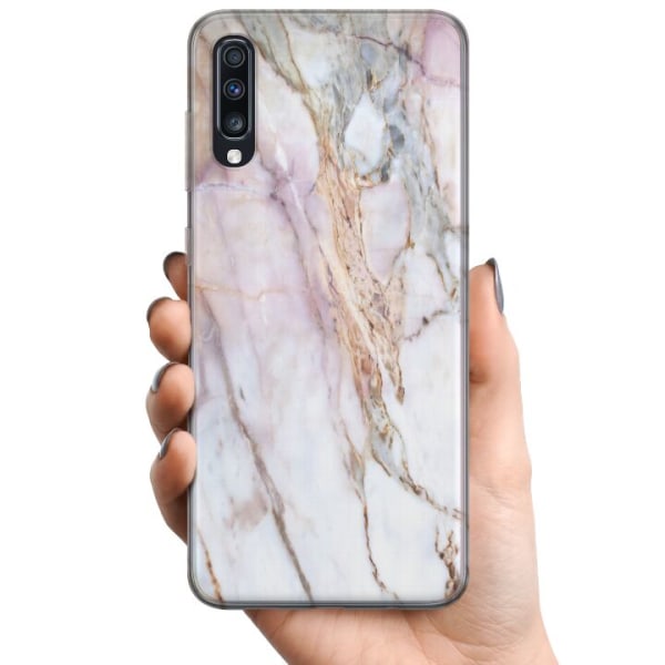 Samsung Galaxy A70 TPU Mobildeksel marmor