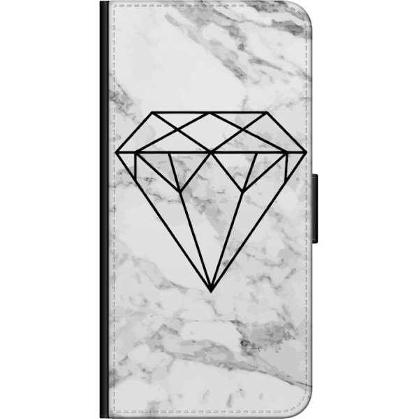 OnePlus 8 Tegnebogsetui Marmor Hvid
