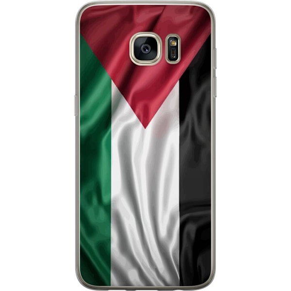 Samsung Galaxy S7 edge Läpinäkyvä kuori Palestiinan lippu