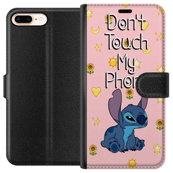 Kompatibelt Plånboksfodral till Apple iPhone 8 Plus Stitch rör ej