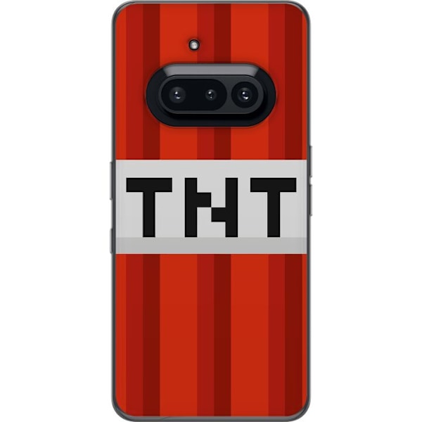 Nothing Phone (3a) Läpinäkyvä kuori Minecraft TNT