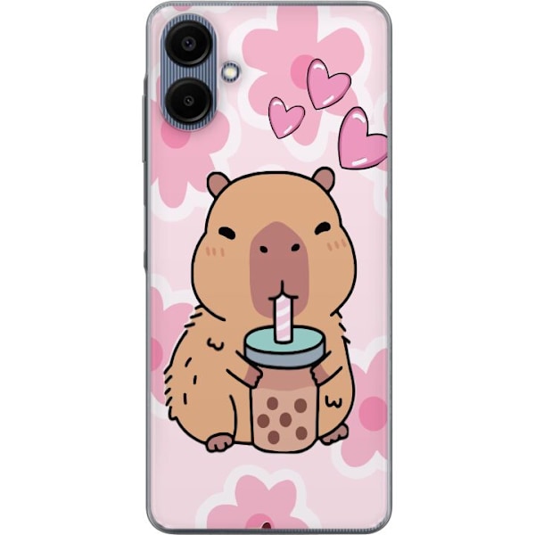 Samsung Galaxy A06 Gjennomsiktig deksel Kawaii Capybara Hjerte
