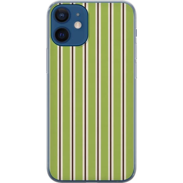 Kompatibel Mobilcover til Apple iPhone 12 mini Matcha Stripe grøn