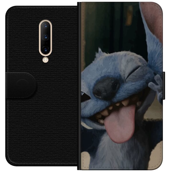 OnePlus 7 Pro Lommeboketui Stitch Søt Alien - Blå Favoritt f