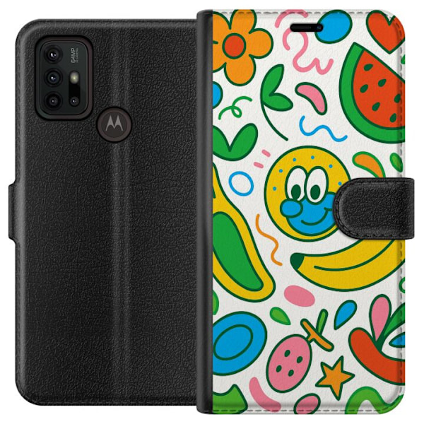 Motorola Moto G30 Tegnebogsetui Sommerfugle Slør