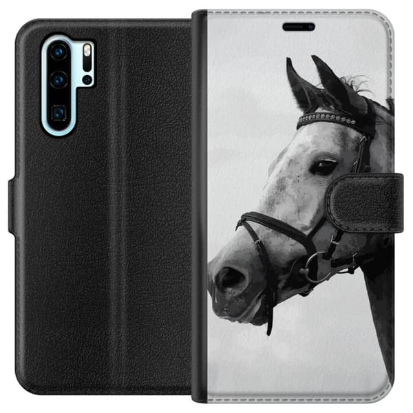 Kompatibel Tegnebogsetui til Huawei P30 Pro Hest