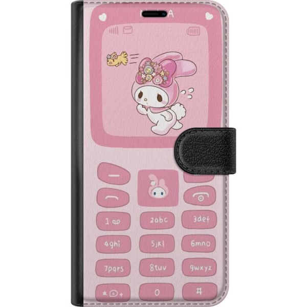 Apple iPhone 16e Lompakkokotelo Kawaii Pink Phone