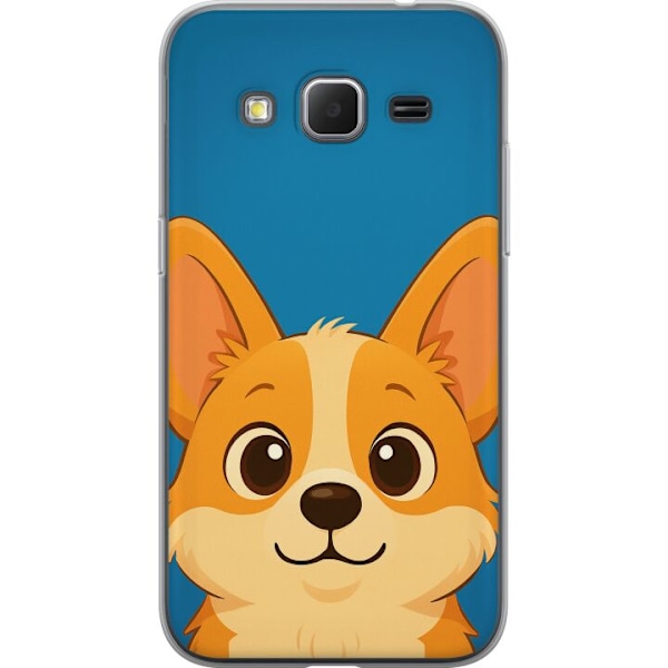 Samsung Galaxy Core Prime Gennemsigtig cover Hello Corgi