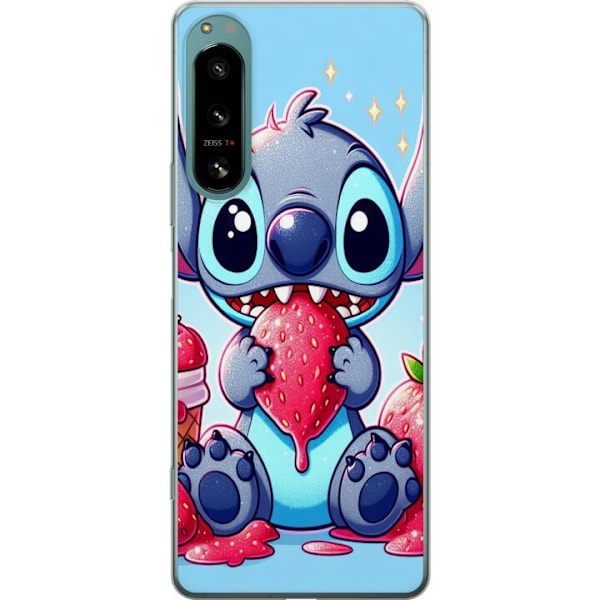 Sony Xperia 5 IV Läpinäkyvä kuori Strawberry Stitch