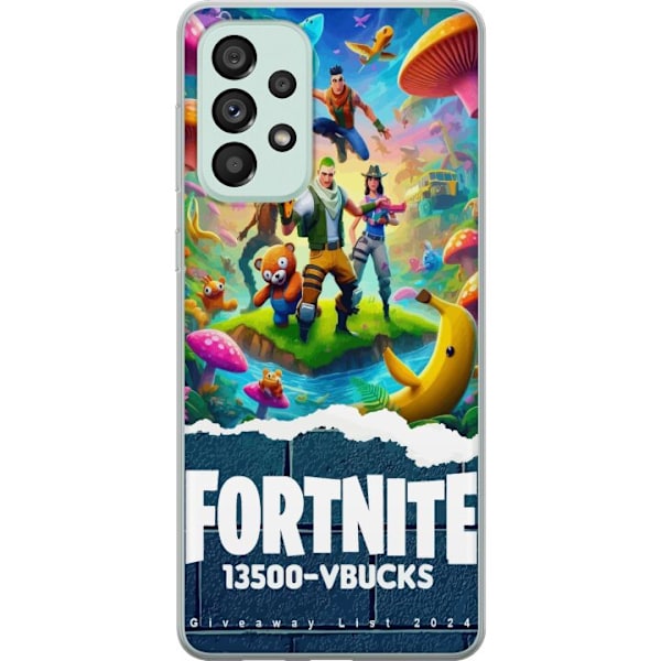 Samsung Galaxy A73 5G Läpinäkyvä kuori Fortnite