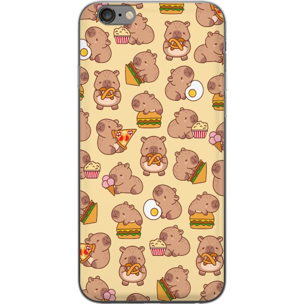 Apple iPhone 6 Plus Läpinäkyvä kuori Kawaii capybara puhelinkotelo useilla söpöillä hahmoilla