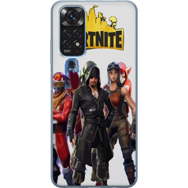 Xiaomi Redmi Note 11S Läpinäkyvä kuori Fortnite