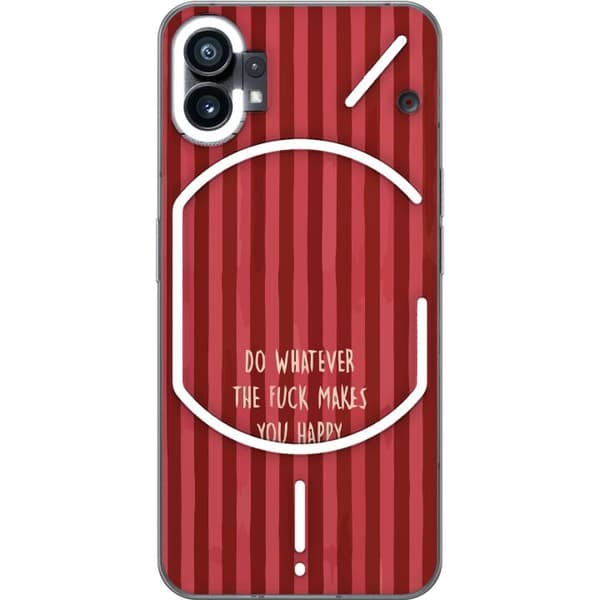 Kompatibelt Mobildeksel til Nothing Phone (1) Gör det som gör dig glad rød