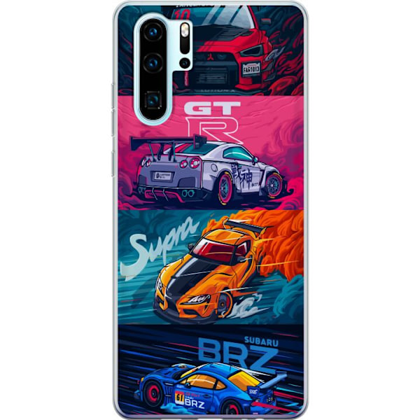 Huawei P30 Pro Läpinäkyvä kuori Subaru Racing