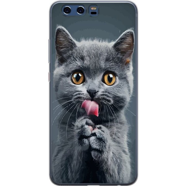 Huawei P10 Gjennomsiktig deksel Katt