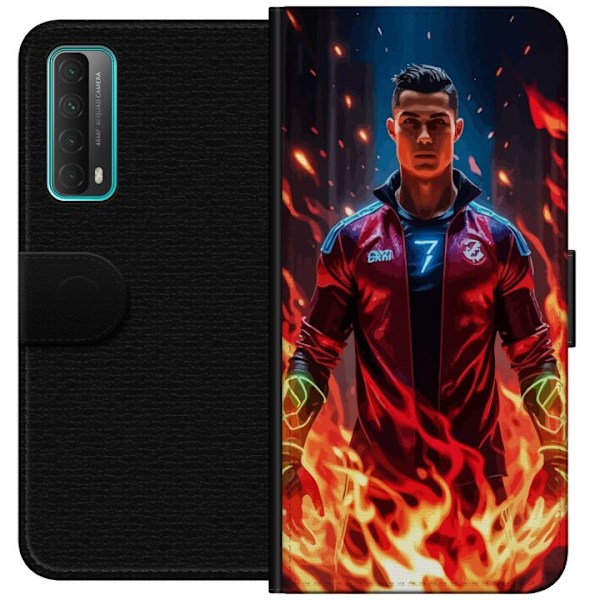 Huawei P smart 2021 Tegnebogsetui Ronaldo Inferno - fodboldhelt i flammer