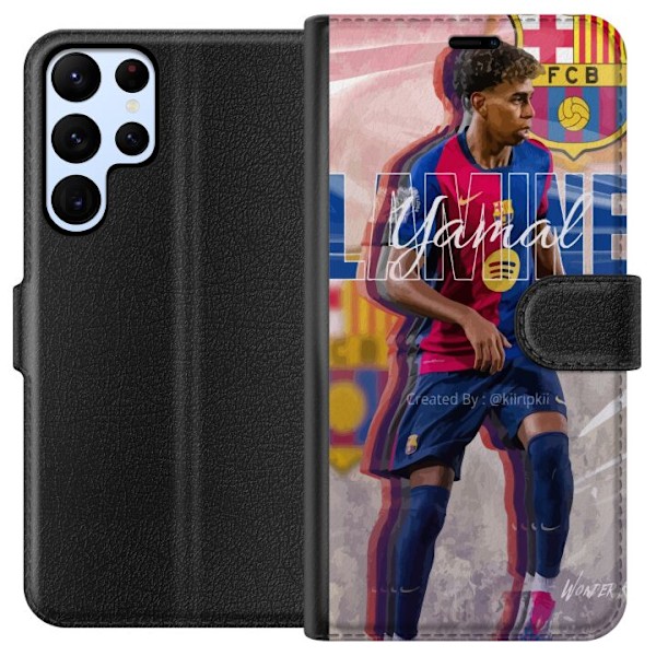 Samsung Galaxy S22 Ultra 5G Lompakkokotelo Lamine Yamal FCB