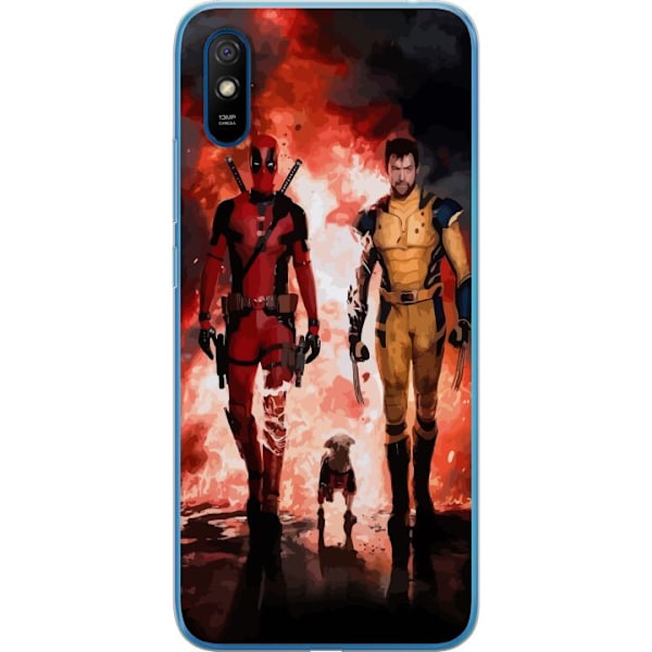 Xiaomi Redmi 9A Läpinäkyvä kuori Wolverine Deadpool