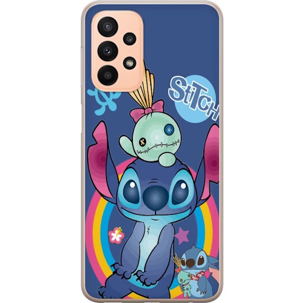 Samsung Galaxy A23 Läpinäkyvä kuori Stitch ja ystävä