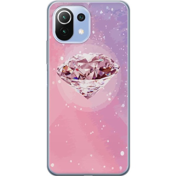 Xiaomi Mi 11 Lite Gennemsigtig cover Glitter Diamant