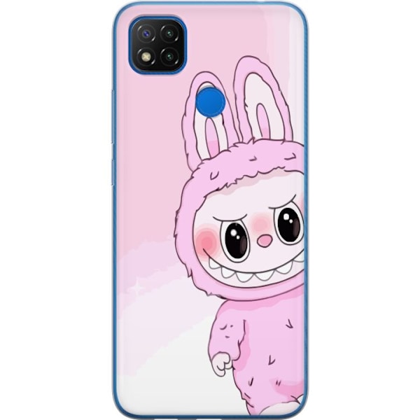 Xiaomi Redmi 9C NFC Genomskinligt Skal Labubu Bunny Series