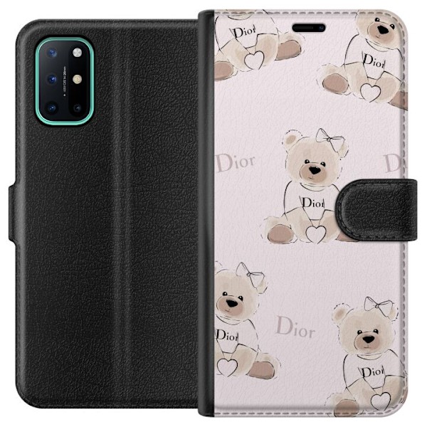 OnePlus 8T Tegnebogsetui Teddy Dior Vibes - luksuriøs bamse i